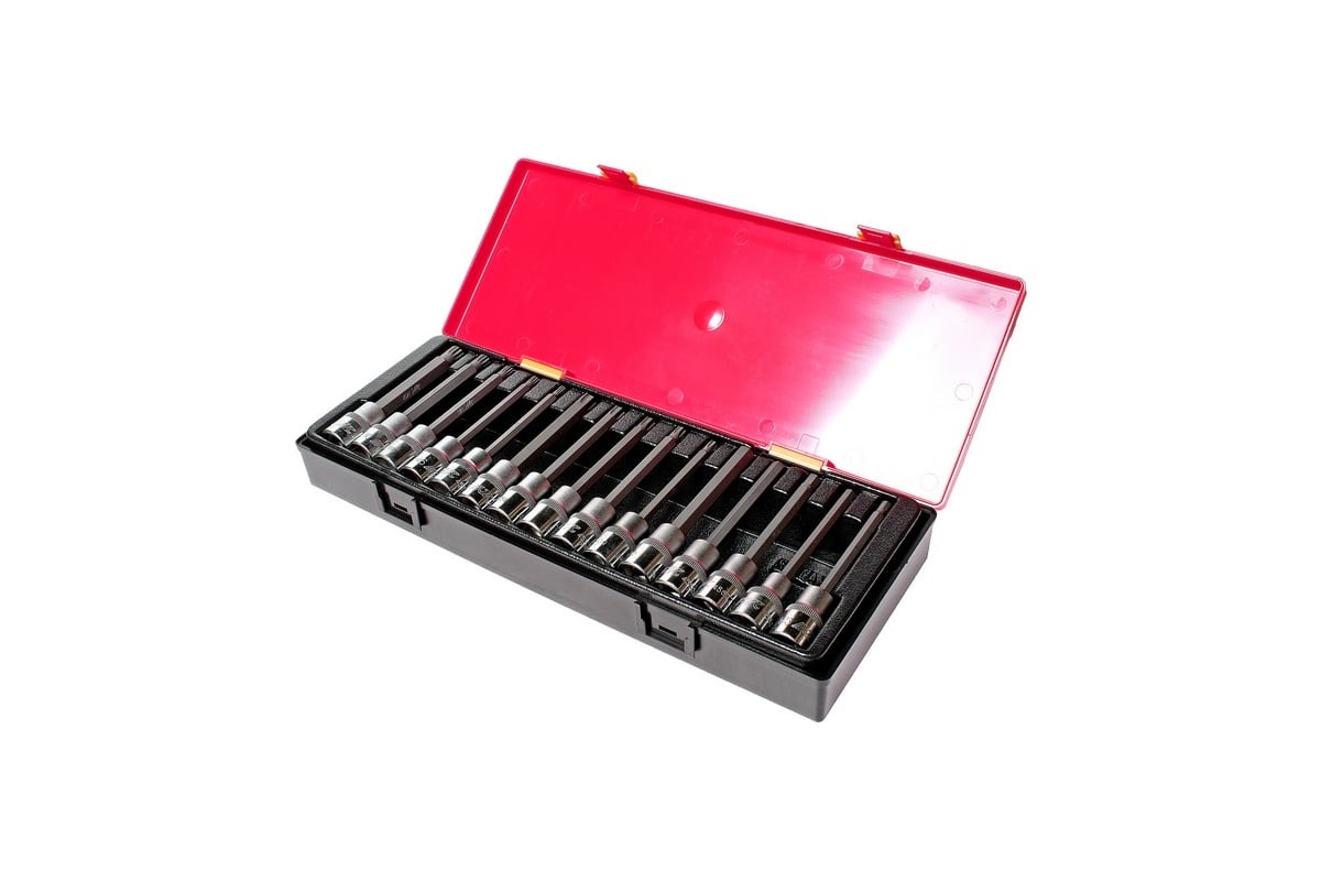 

Набор Головок С Насадкой Torx, Hex, Spline 1/2" (В Кейсе) 15Шт Jtc /1