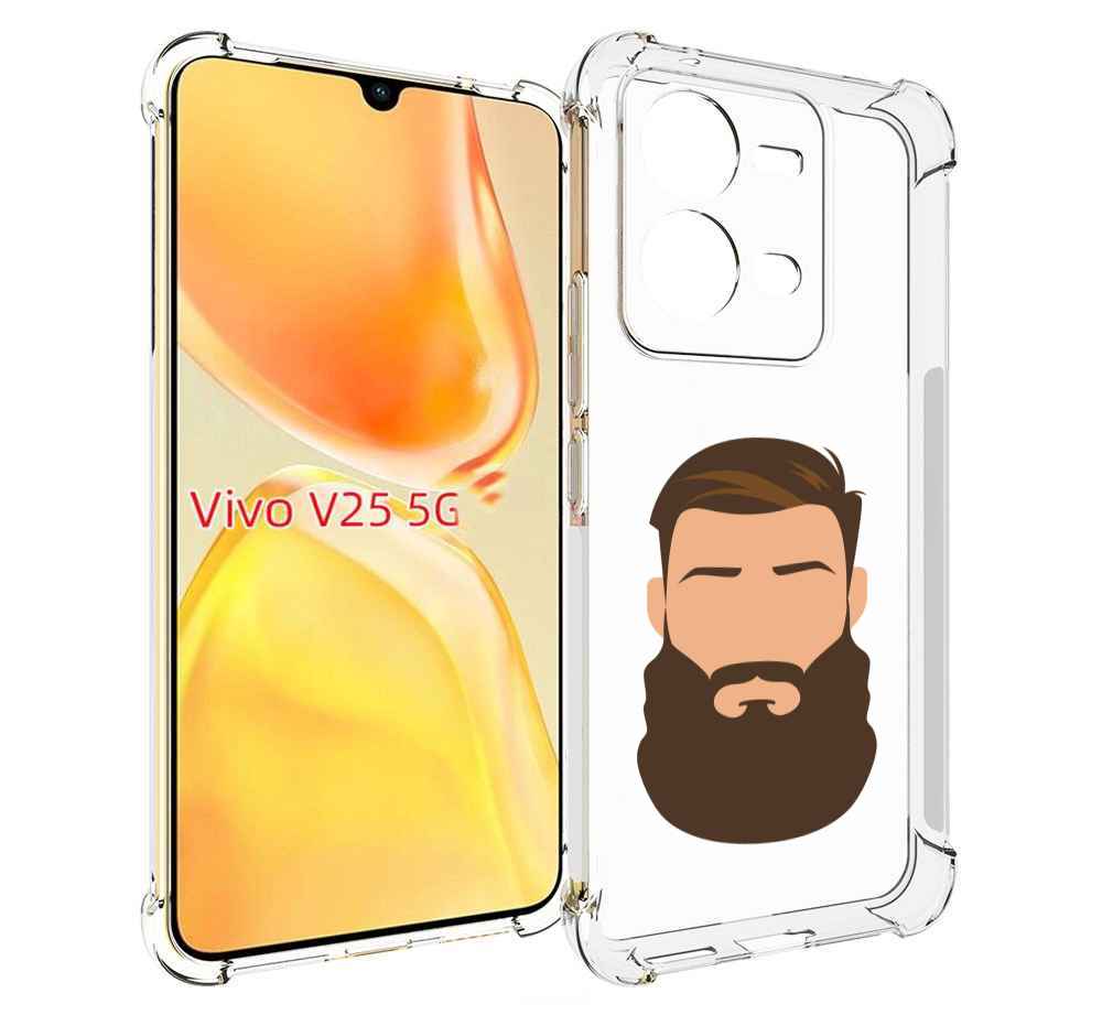 

Чехол MyPads густая-борода для Vivo V25 5G / V25e, Прозрачный, Tocco