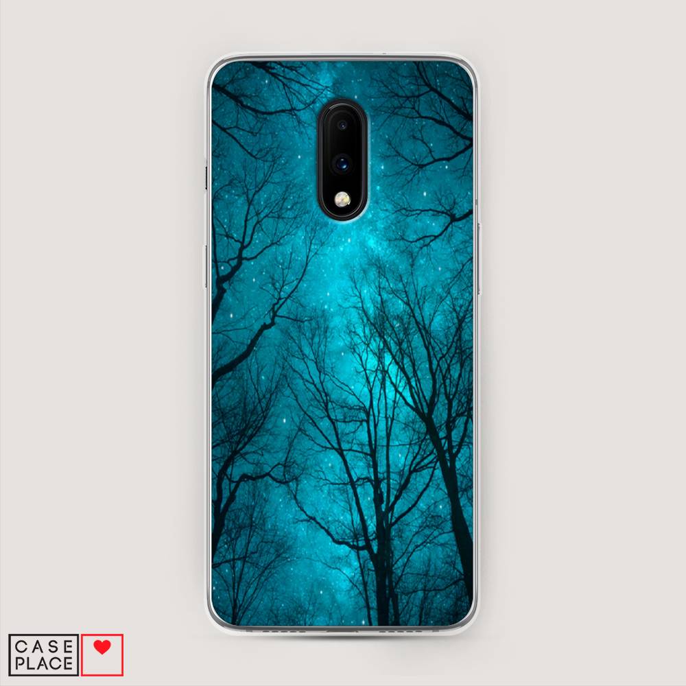 

Чехол Awog на OnePlus 7 / ВанПлас 7 "Сказочный лес", Черный;голубой, 150750-4