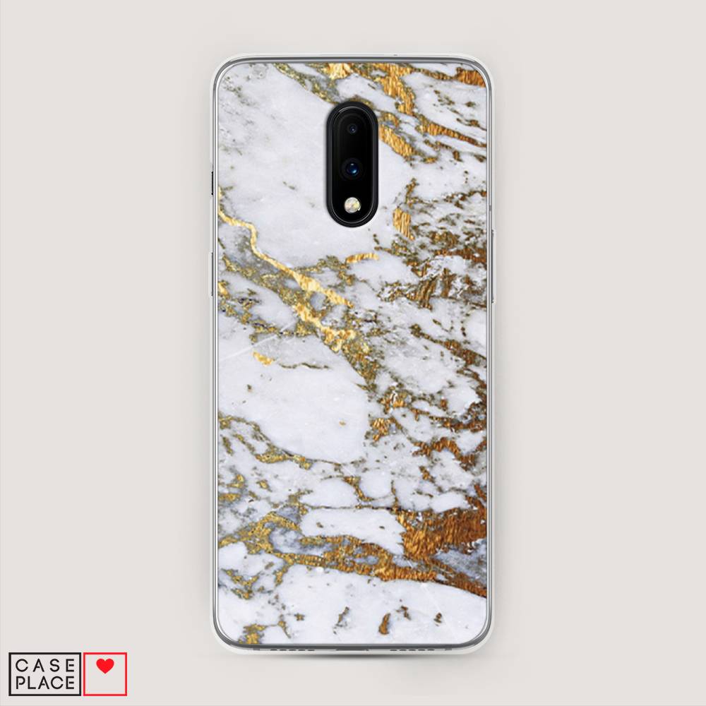 фото Чехол awog "белый мрамор" для oneplus 7