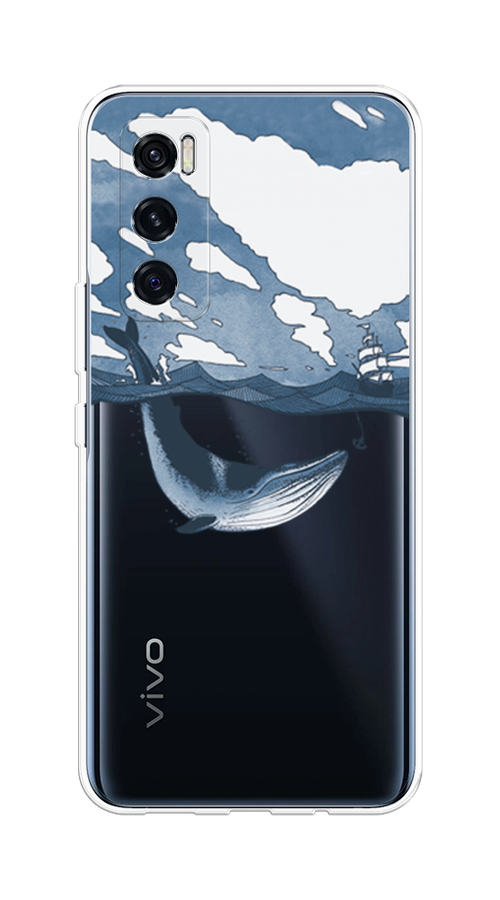 

Чехол на Vivo V20 SE "Большой кит", Синий, 263550-1