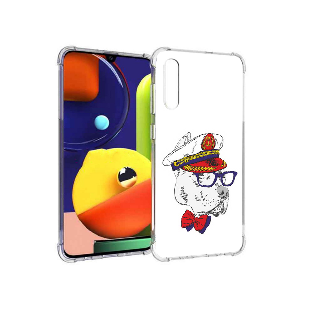 

Чехол MyPads Tocco для Samsung Galaxy A70 бульдог (PT128584.546.251), Прозрачный, Tocco
