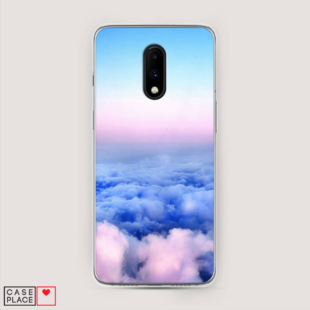 

Чехол Awog на OnePlus 7 / ВанПлас 7 "Облака", Голубой;розовый, 150750-4