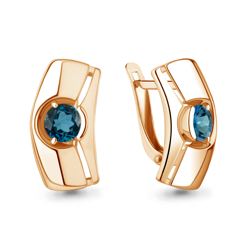 

Серьги из серебра с топазом Aquamarine Aquamarine 4759608_925_з, 4759608_925_з