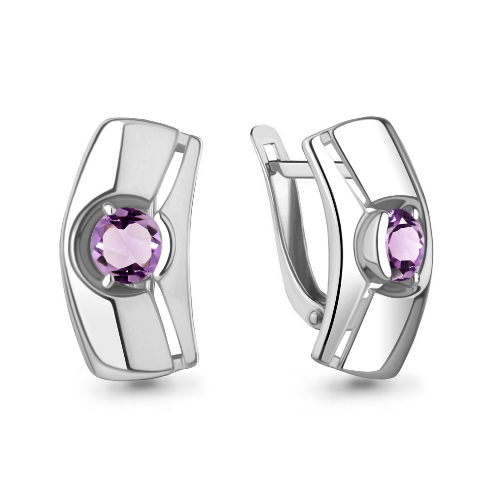 

Серьги из серебра с аметистом Aquamarine Aquamarine 4759604_925_р, 4759604_925_р