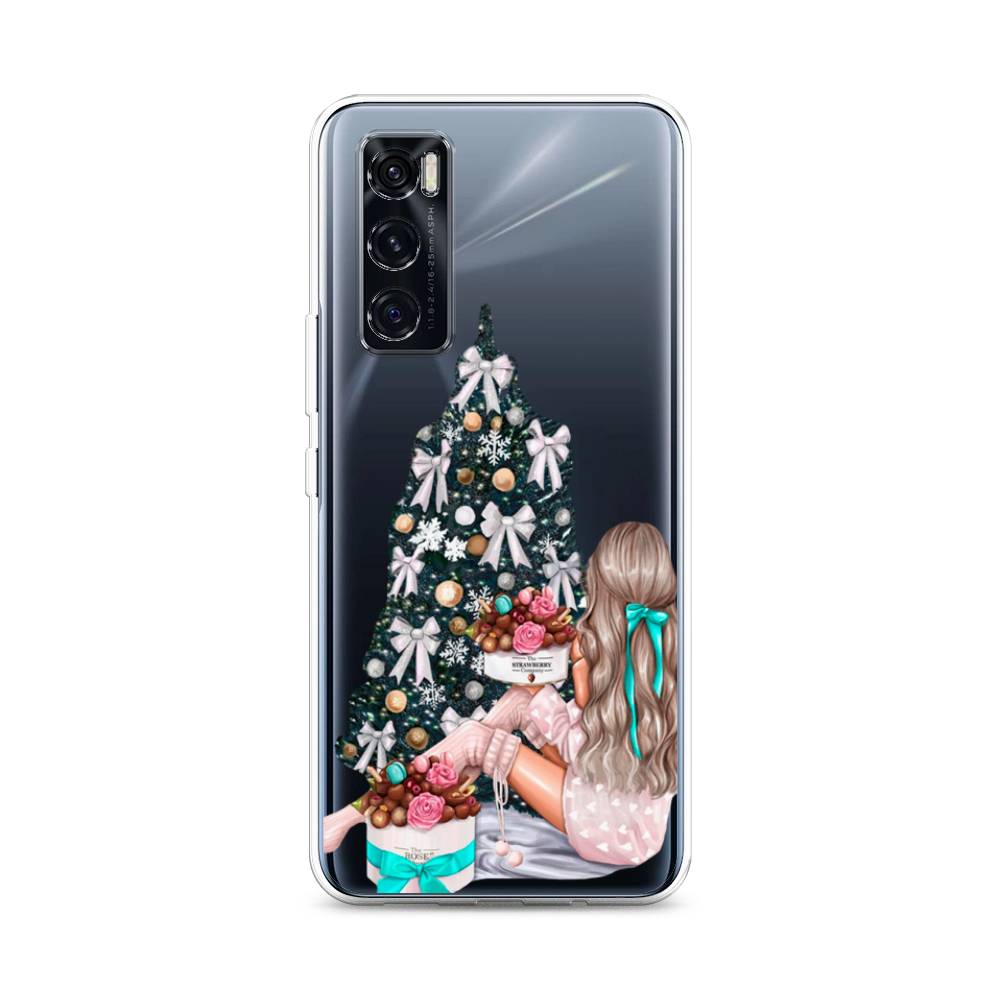 

Чехол на Vivo V20 SE "New Year", Зеленый;бежевый;голубой, 263550-5