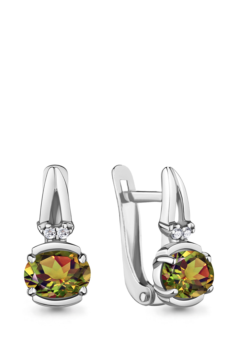 

Серьги из серебра с султанитом Kari Jewelry 4737919А.5, 4737919А.5