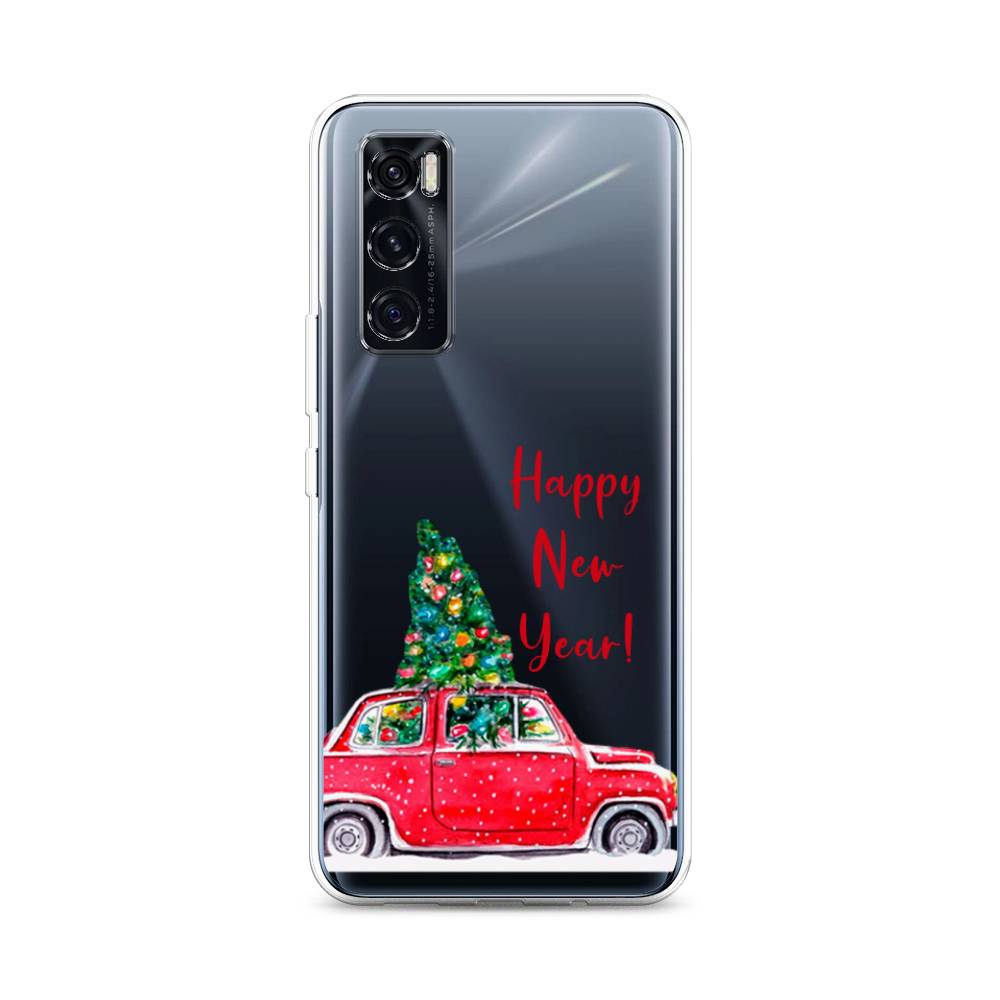 

Чехол на Vivo V20 SE "Happy New Year", Красный;зеленый, 263550-5