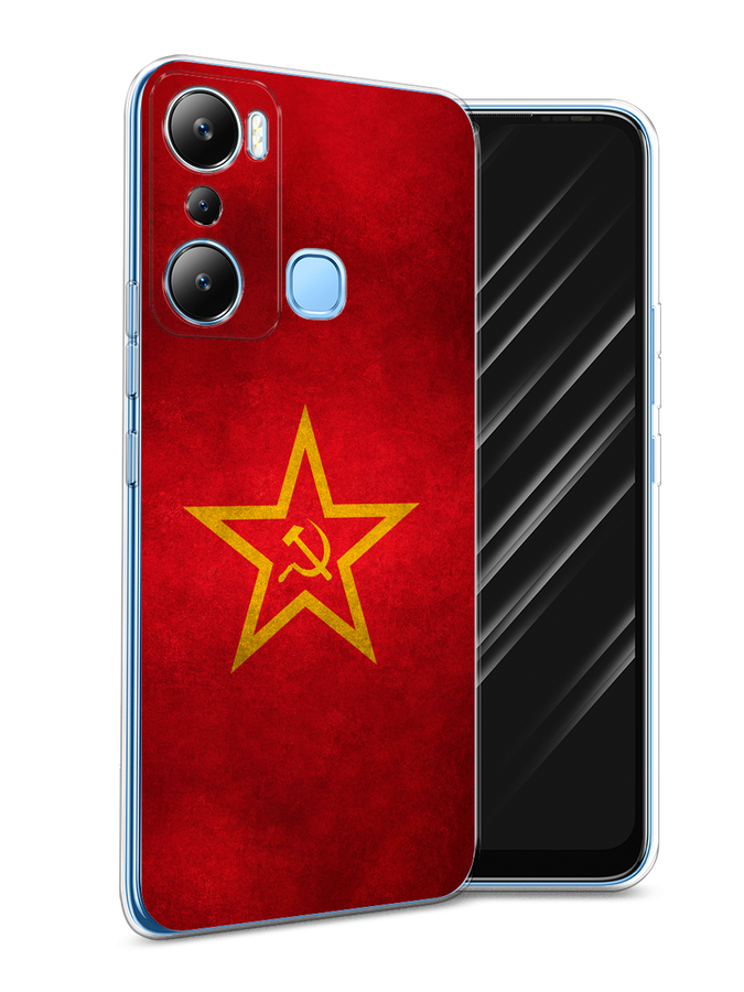 

Чехол Awog на Infinix HOT 20i "Красное знамя", Желтый;красный, 3102950-10