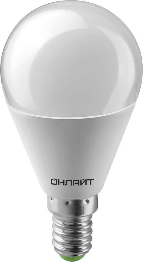 Лампа светодиодная ОНЛАЙТ E14 10W 6500K 