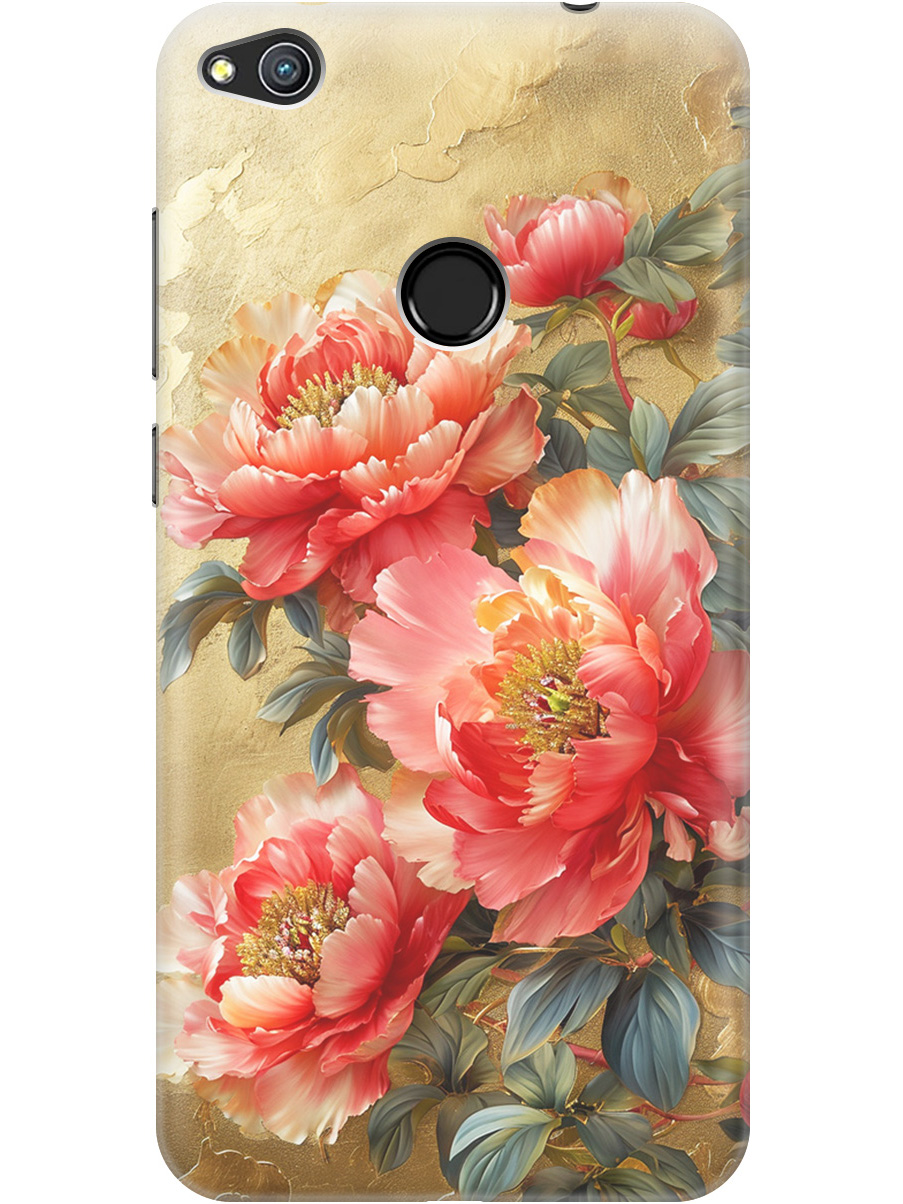 

Силиконовый чехол на Honor 8 Lite, Huawei P8 Lite (2017) с принтом "Винтажные пионы", Прозрачный;зеленый;золотистый;красный, 714714523