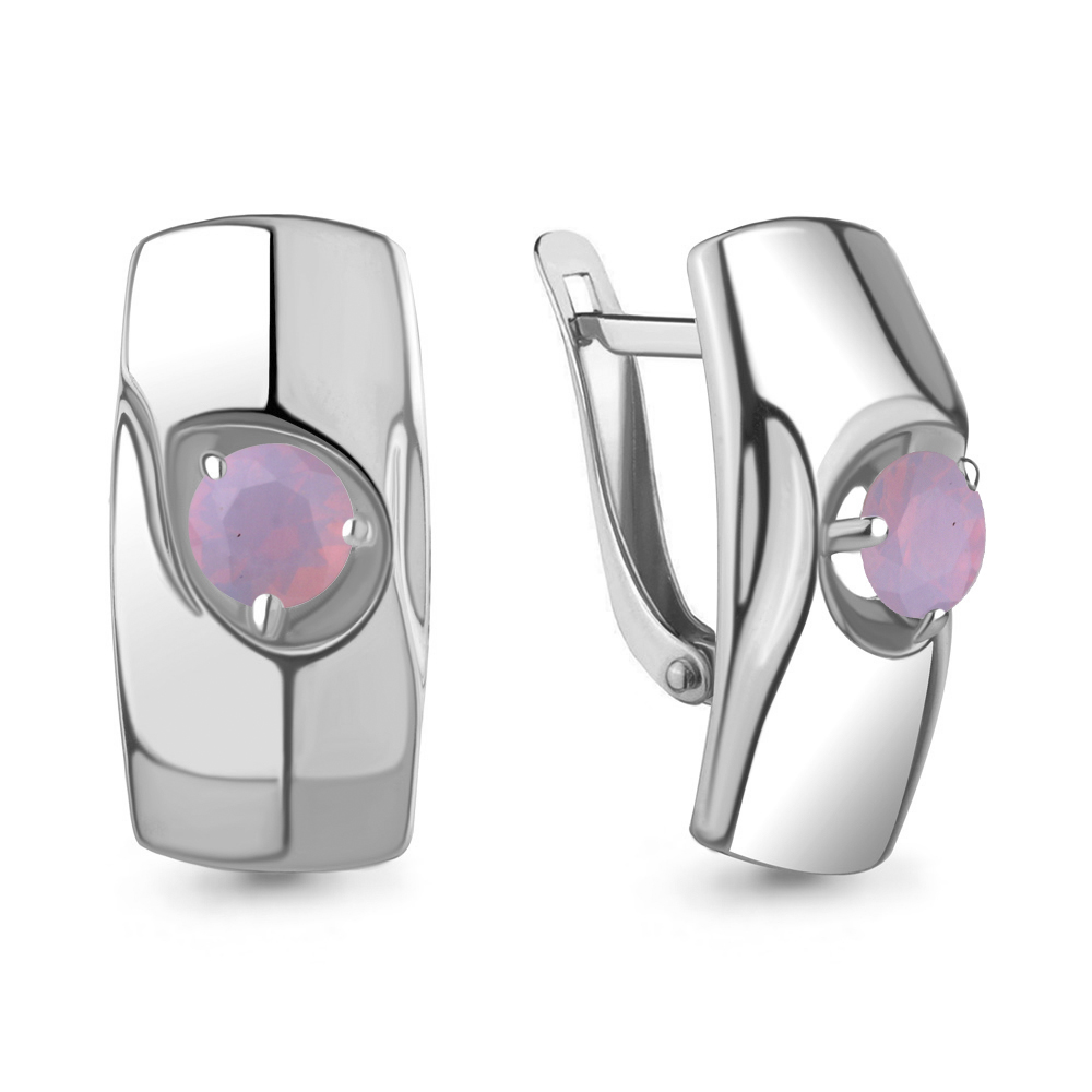 

Серьги из серебра с опалом искусственным Aquamarine Aquamarine 47592606_925_р, 47592606_925_р