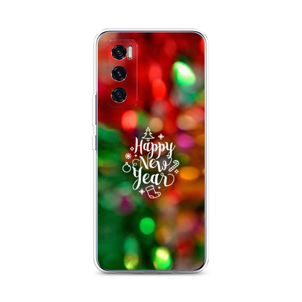 

Чехол на Vivo V20 SE "Новый Год на елке", Зеленый;красный;желтый, 263550-5