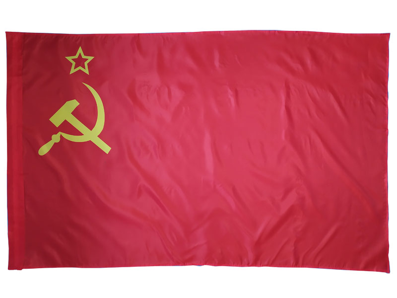 Флаг СССР 145 Х 90. Флаг СССР оригинал. Кумачовое Знамя. Тканевый флаг СССР.