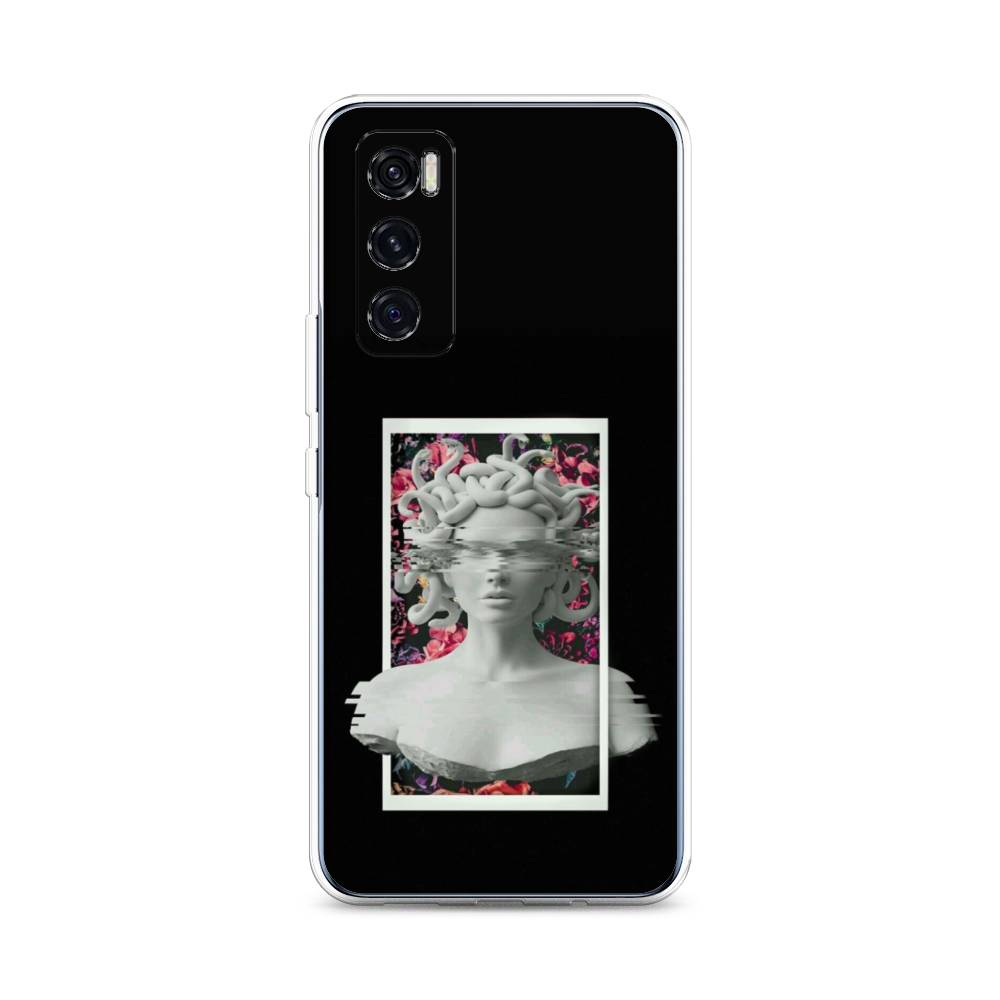 

Чехол на Vivo V20 SE "Web Punk Медуза Горгона", Черный;серый, 263550-6