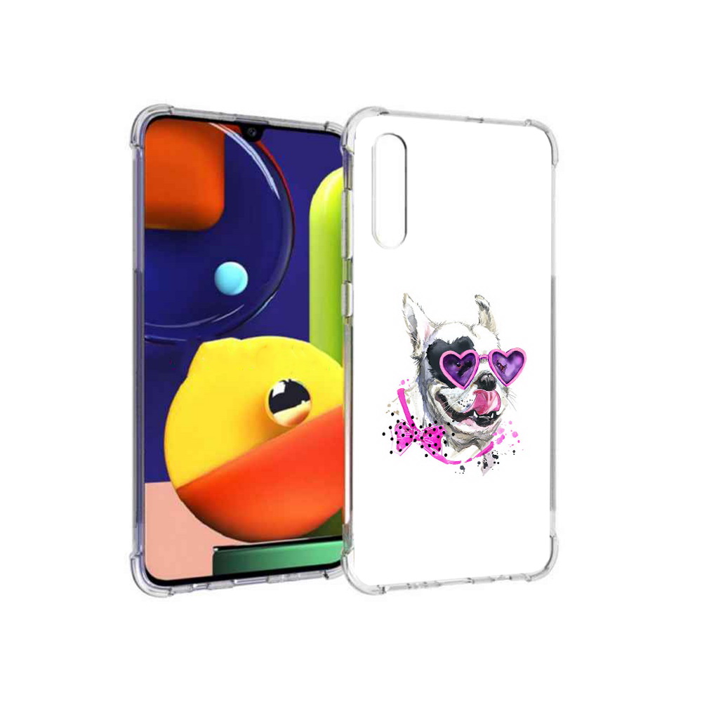 

Чехол MyPads Tocco для Samsung Galaxy A70 акварельный пёс (PT128584.546.218), Прозрачный, Tocco