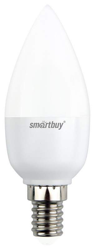 фото Лампа светодиодная smartbuy e14 7w 6000k "свеча" арт. 663675 - (10 шт.)