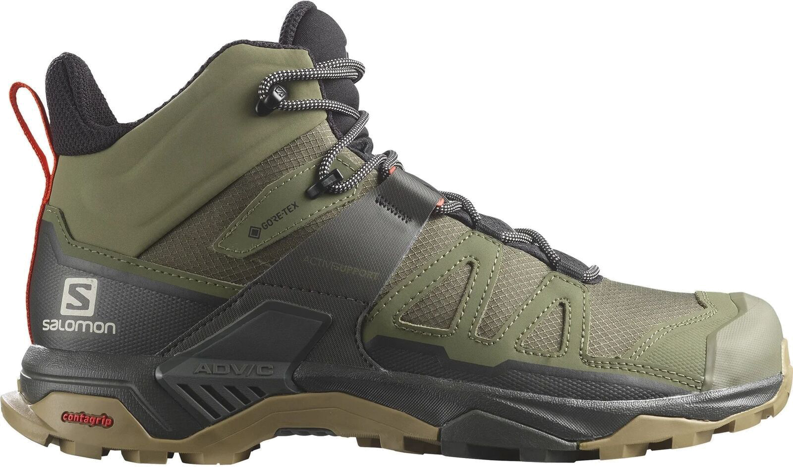 Кроссовки мужские Salomon X ULTRA 4 MID GTX зеленые 9,5 UK