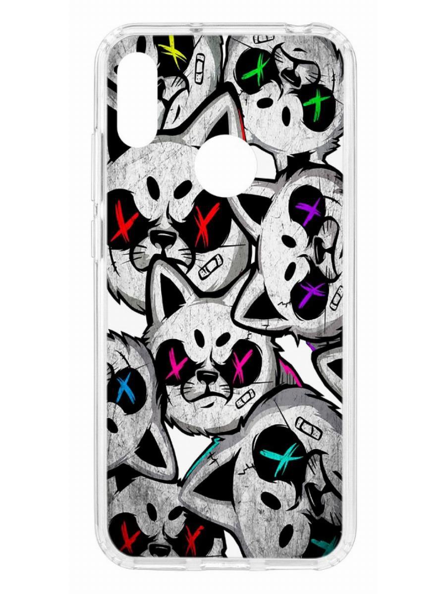 

Чехол на Huawei Y6 2019 Kruche Print Angry Cats