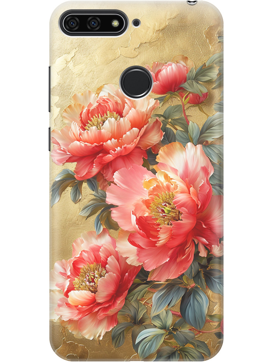 

Силиконовый чехол на Honor 7C Pro, Huawei Y7 Prime (2018) / Nova 2 Lite с принтом 817285, Прозрачный;зеленый;золотистый;красный, 718524523
