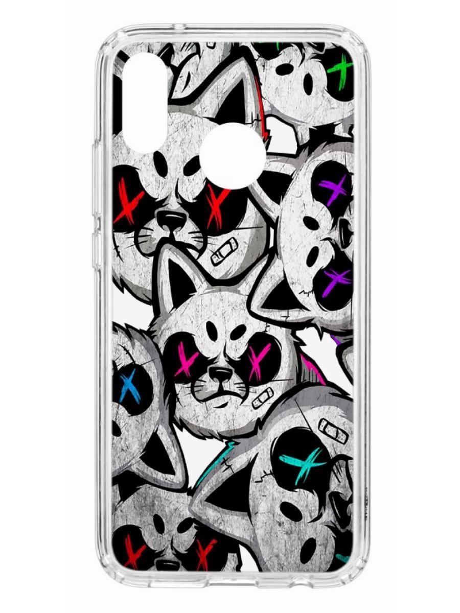 

Чехол на Huawei P20 Lite Kruche Print Angry Cats