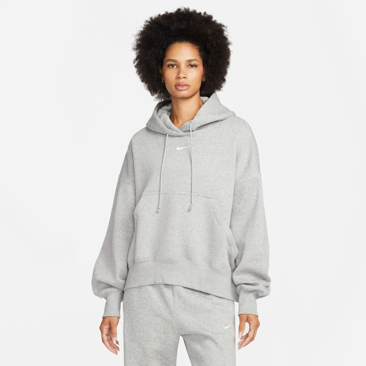 

Худи женское Nike Sportswear Phoenix Fleece DQ5858 серое XL, Серый, Sportswear Phoenix Fleece