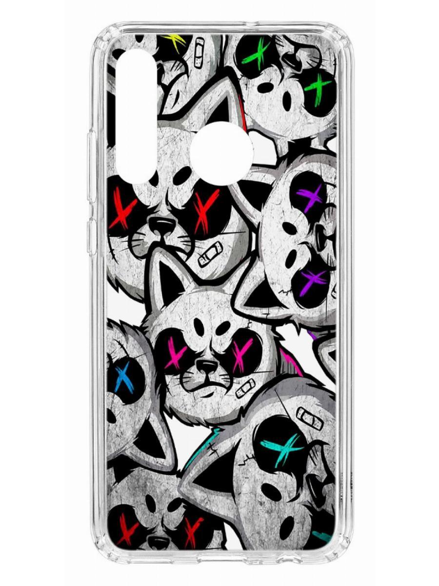 фото Чехол на huawei honor 10i kruche print angry cats кruче