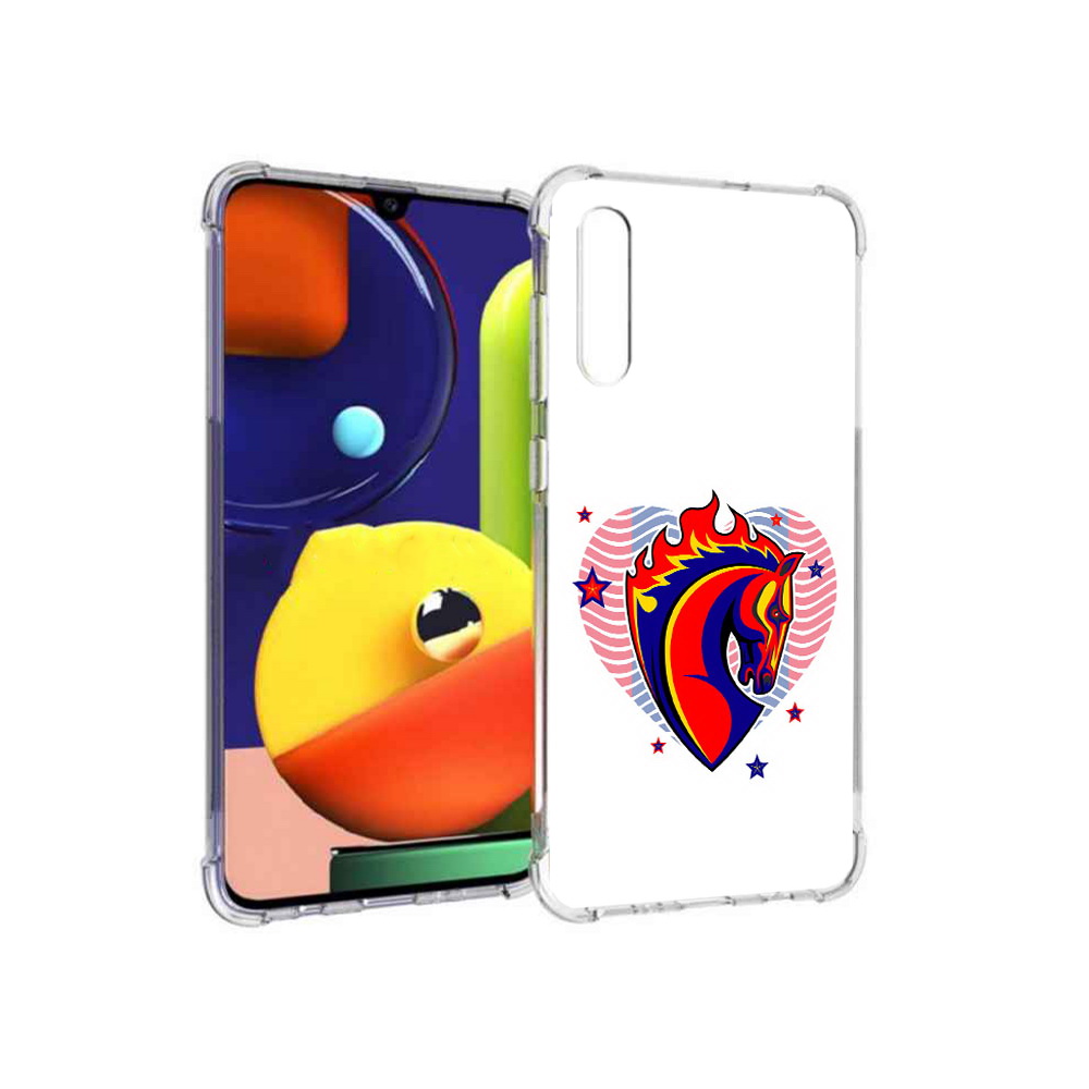 

Чехол MyPads Tocco для Samsung Galaxy A70 ФК ЦСЛ Лошадь (PT128584.546.180), Прозрачный, Tocco