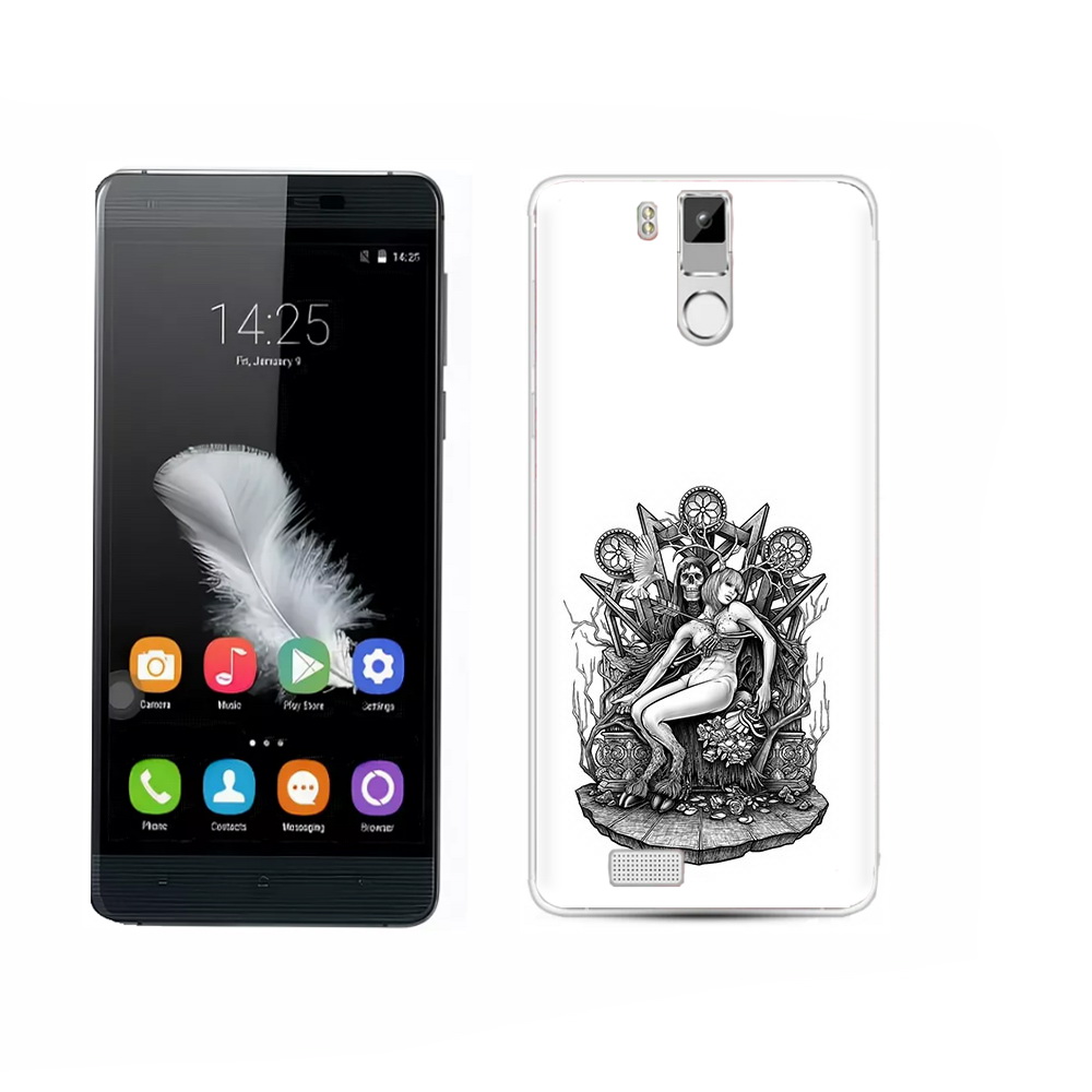 

Чехол MyPads Tocco для Oukitel K6000 Pro девушка на троне, Прозрачный, Tocco