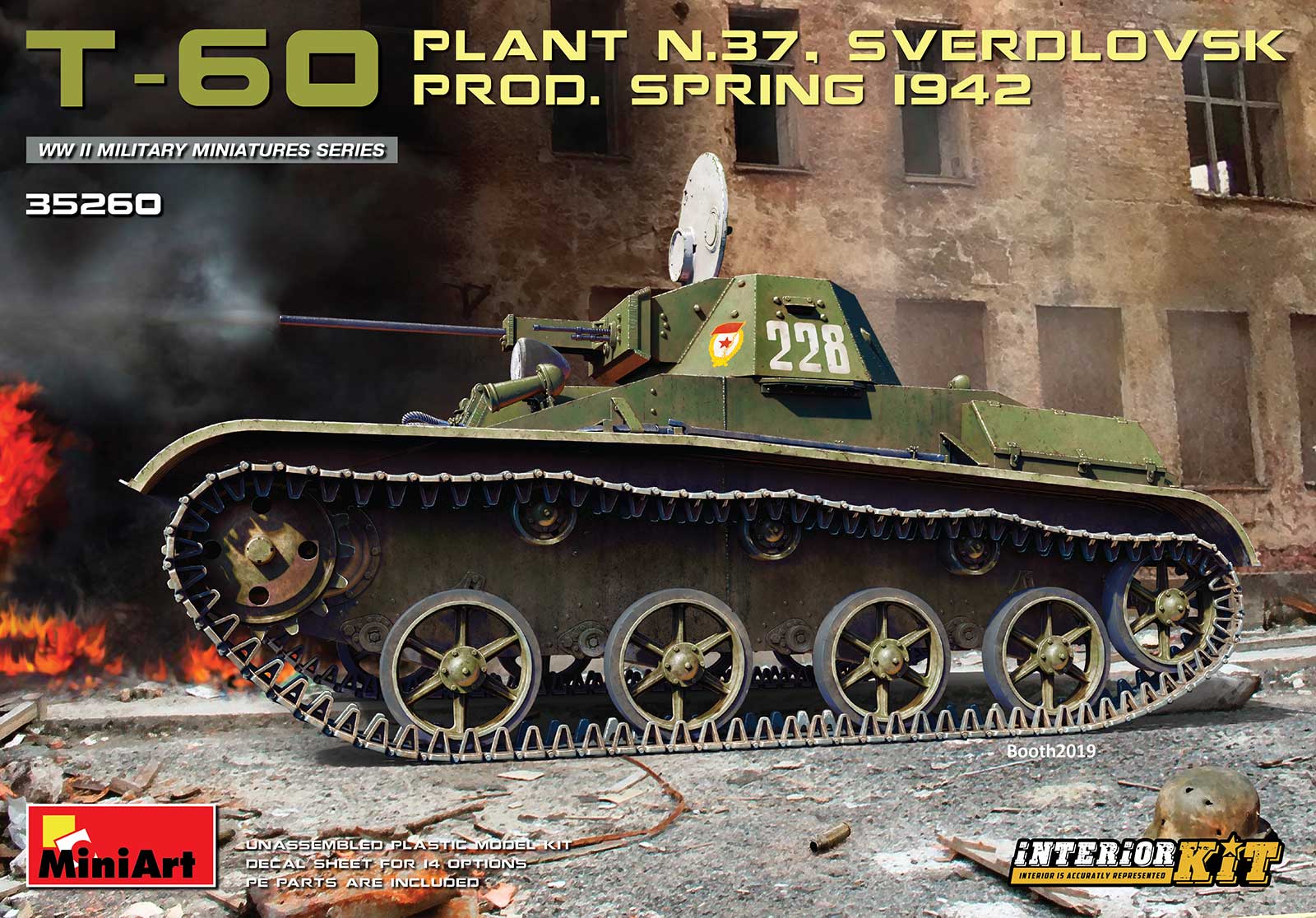 

35260 MiniArt 1/35 Советский танк Т-60. Весна 1942, с интерьером