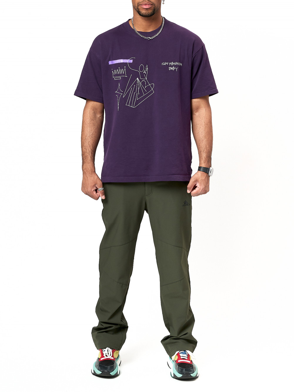 

Спортивные брюки мужские NoBrand AD93505 хаки L, AD93505