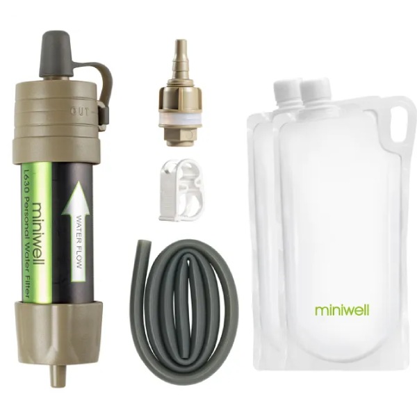 

Фильтр туристический походный для воды Miniwell, Зеленый, mw2