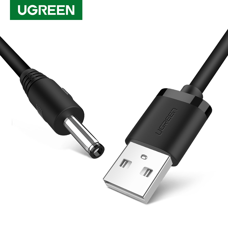 Кабель uGreen USB A-DC Jack 3.5 вилка-вилка 1м (10376_)