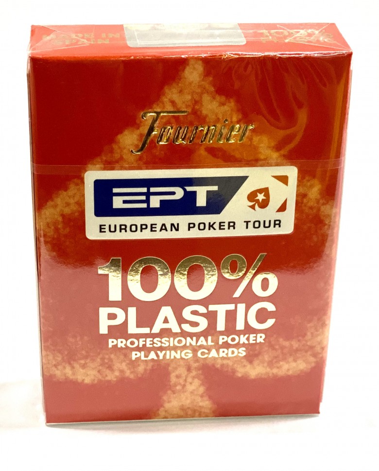 Игральные карты Fournier EPT (European Poker tour), красные
