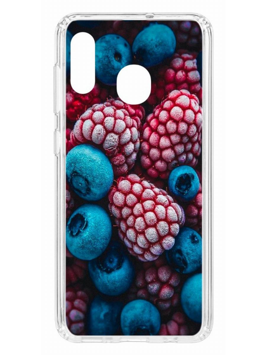 Чехол на Samsung Galaxy A20 2019 Kruche Print Fresh berries