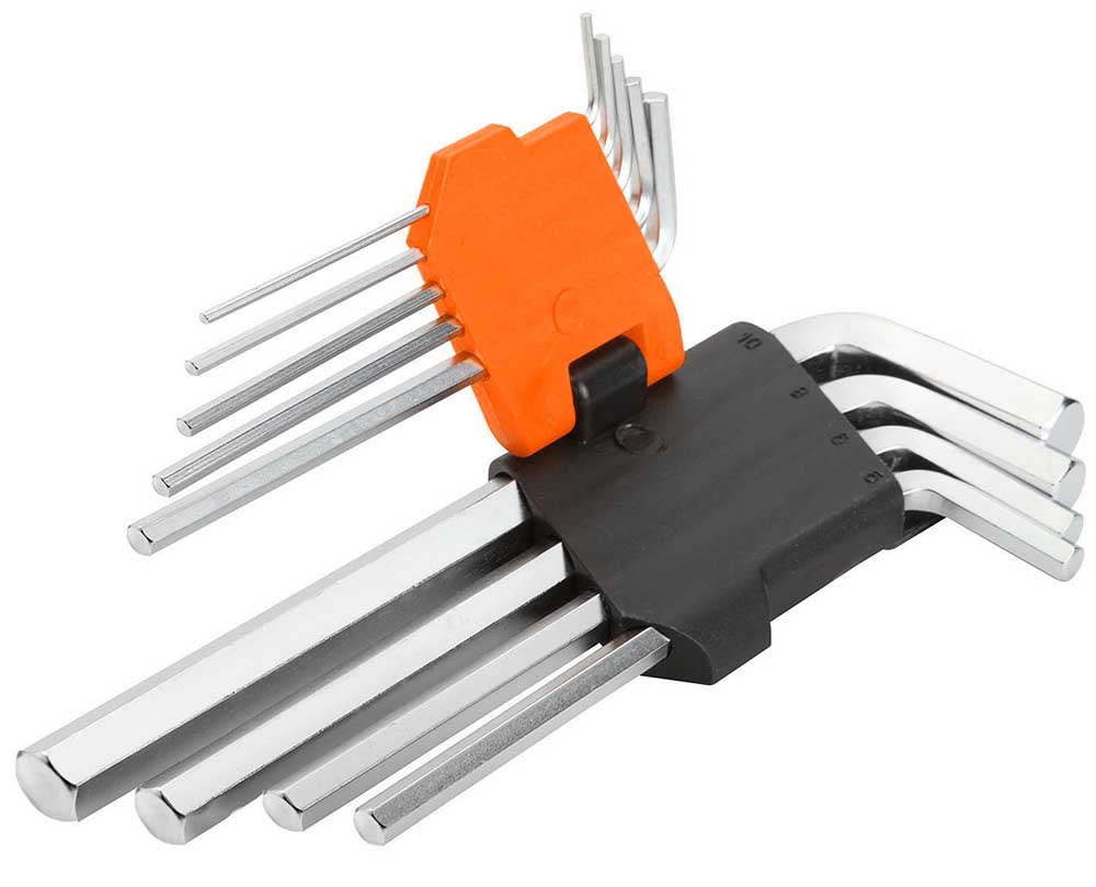 Набор шестигранных ключей WOKIN, 1.5-10 мм, 9 штук (207209) набор инструментов для придания формы фоамирану 4 шт 14х7 см