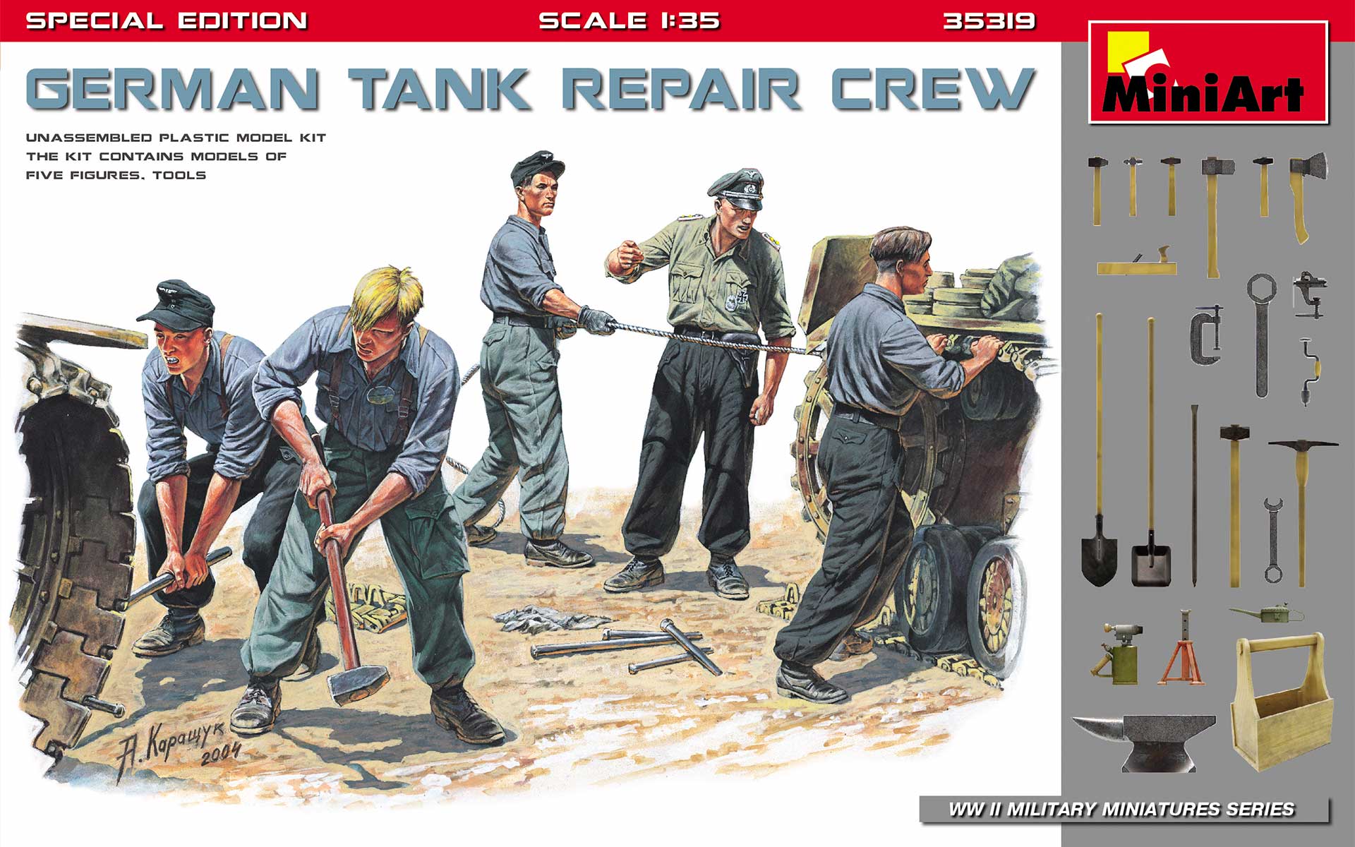 

Сборная модель MiniArt 1/35 Немецкий танковый ремонтный экипаж 35319