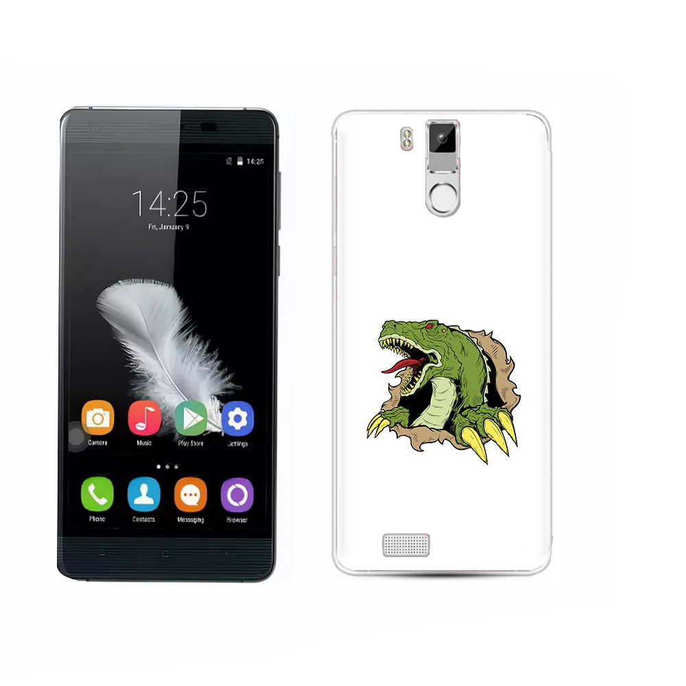 

Чехол MyPads Tocco для Oukitel K6000 Pro годзила, Прозрачный, Tocco