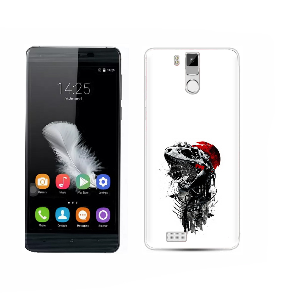

Чехол MyPads Tocco для Oukitel K6000 Pro вымерший динозавр, Прозрачный, Tocco