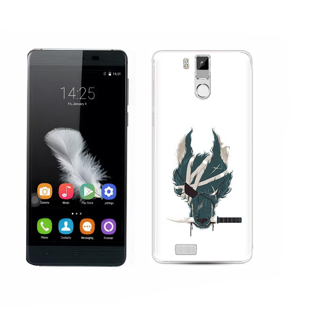 

Чехол MyPads Tocco для Oukitel K6000 Pro волк-разбойник, Прозрачный, Tocco