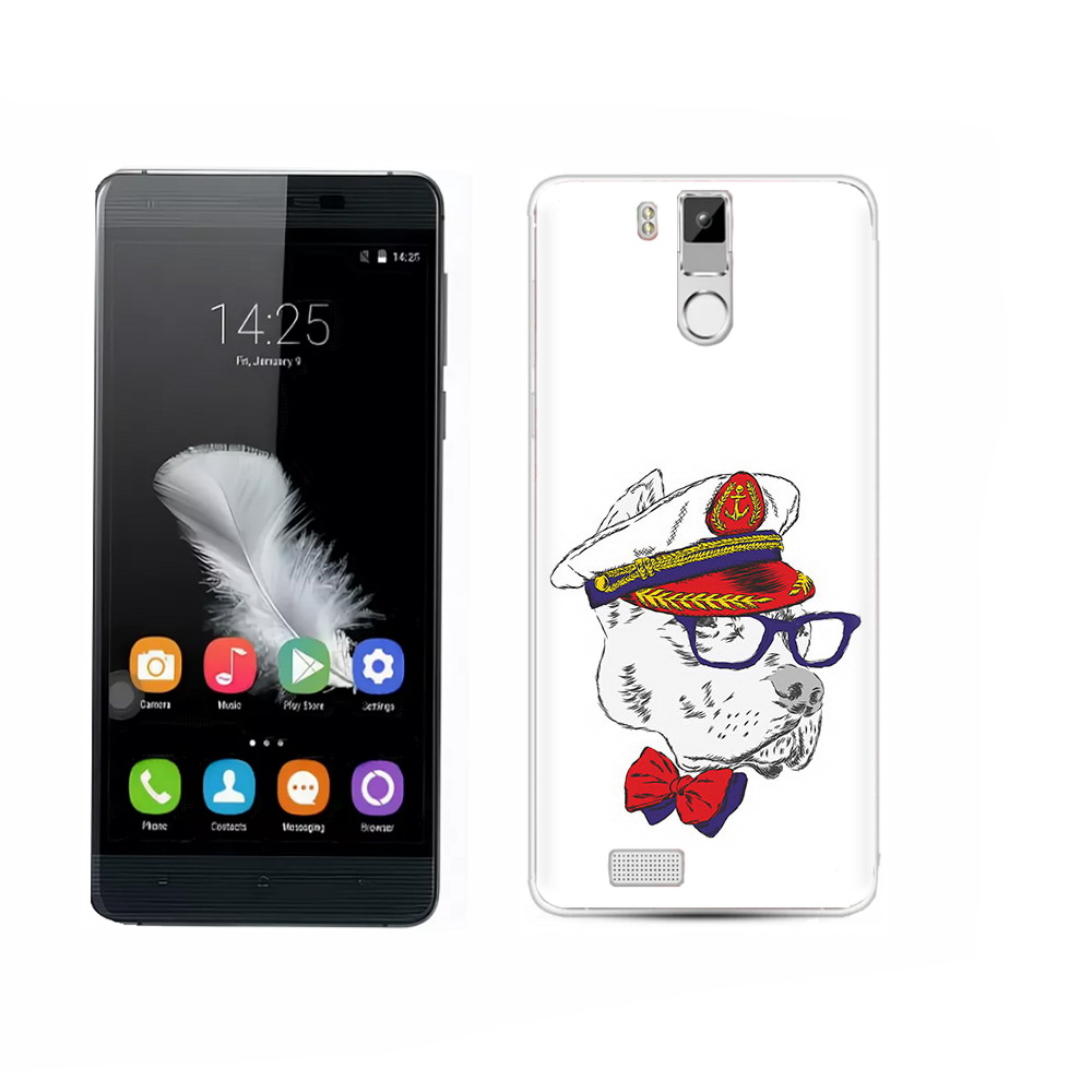 

Чехол MyPads Tocco для Oukitel K6000 Pro бульдог, Прозрачный, Tocco