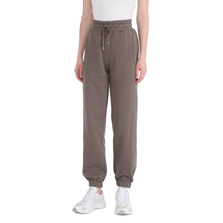 

Спортивные брюки женские Maison David MLW17W-11 коричневые XL, Коричневый, MLW17W-11