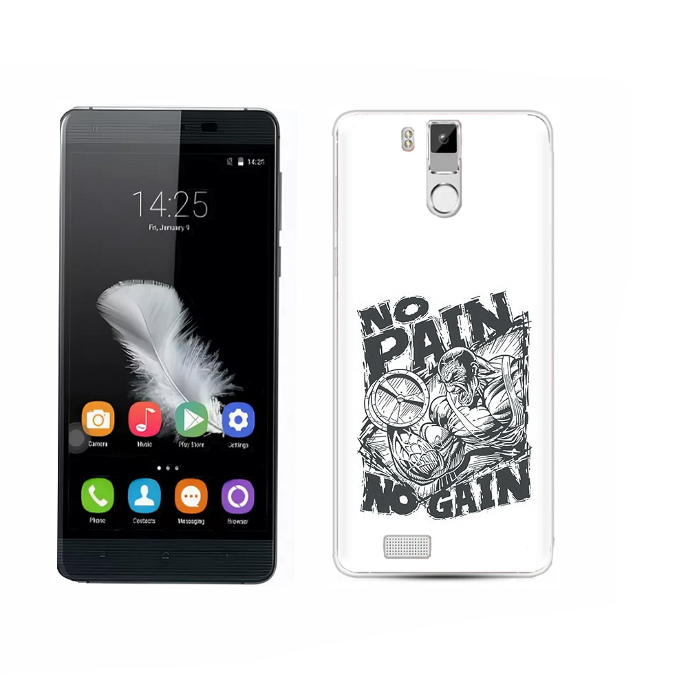 

Чехол MyPads Tocco для Oukitel K6000 Pro бодибилдинг тяжелая работа, Прозрачный, Tocco