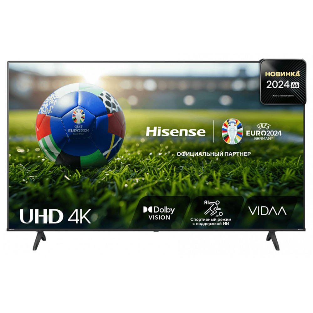 

Телевизор HISENSE 55A6N, 55"(139 см), UHD 4K, Черный, 55A6N