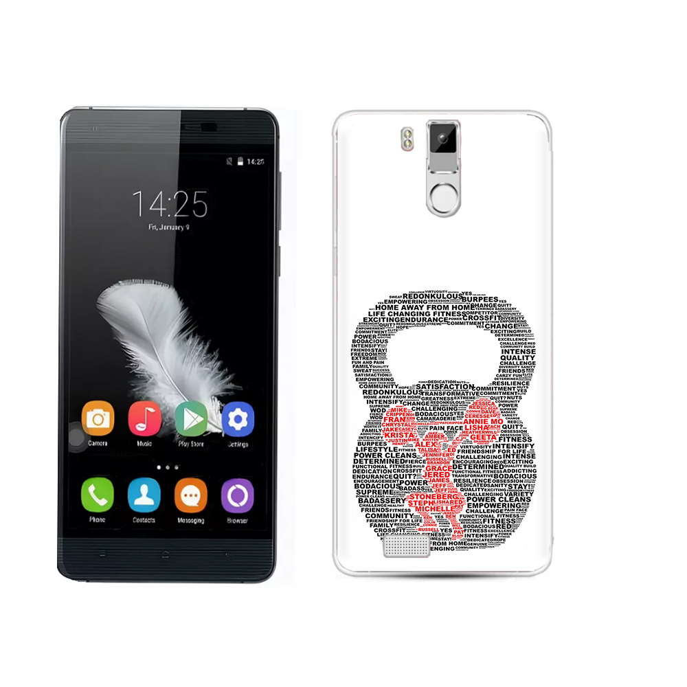 

Чехол MyPads Tocco для Oukitel K6000 Pro бодибилдинг гиря из слов, Прозрачный, Tocco