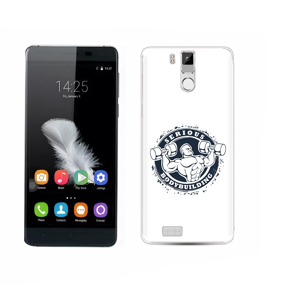 

Чехол MyPads Tocco для Oukitel K6000 Pro бодибилдинг воля к победе, Прозрачный, Tocco