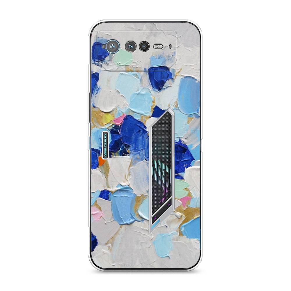 

Чехол Awog на Asus ROG Phone 6 "Холст сине-белый", 44650-10