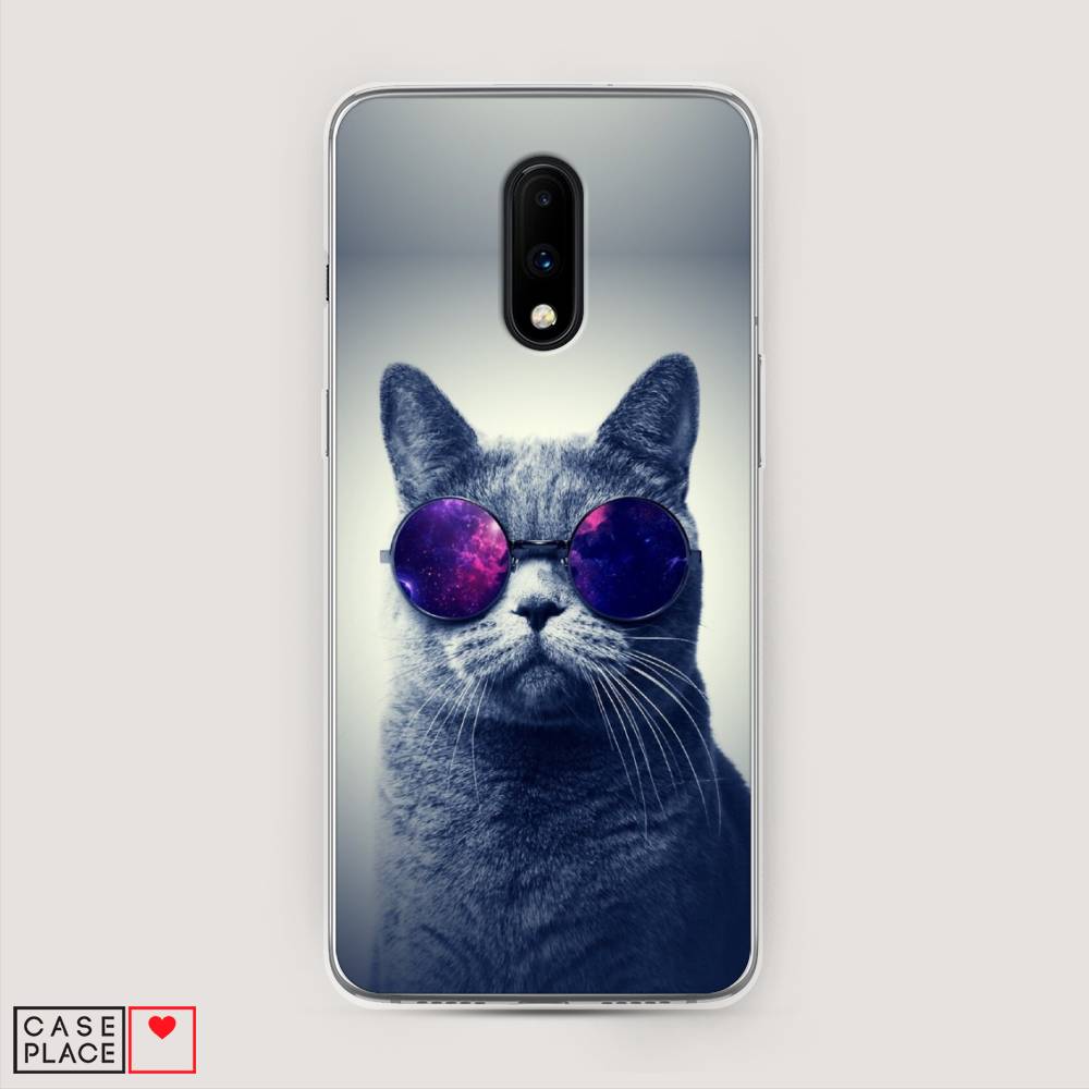 

Чехол Awog на OnePlus 7 / ВанПлас 7 "Космический кот", Красный, 150750-1