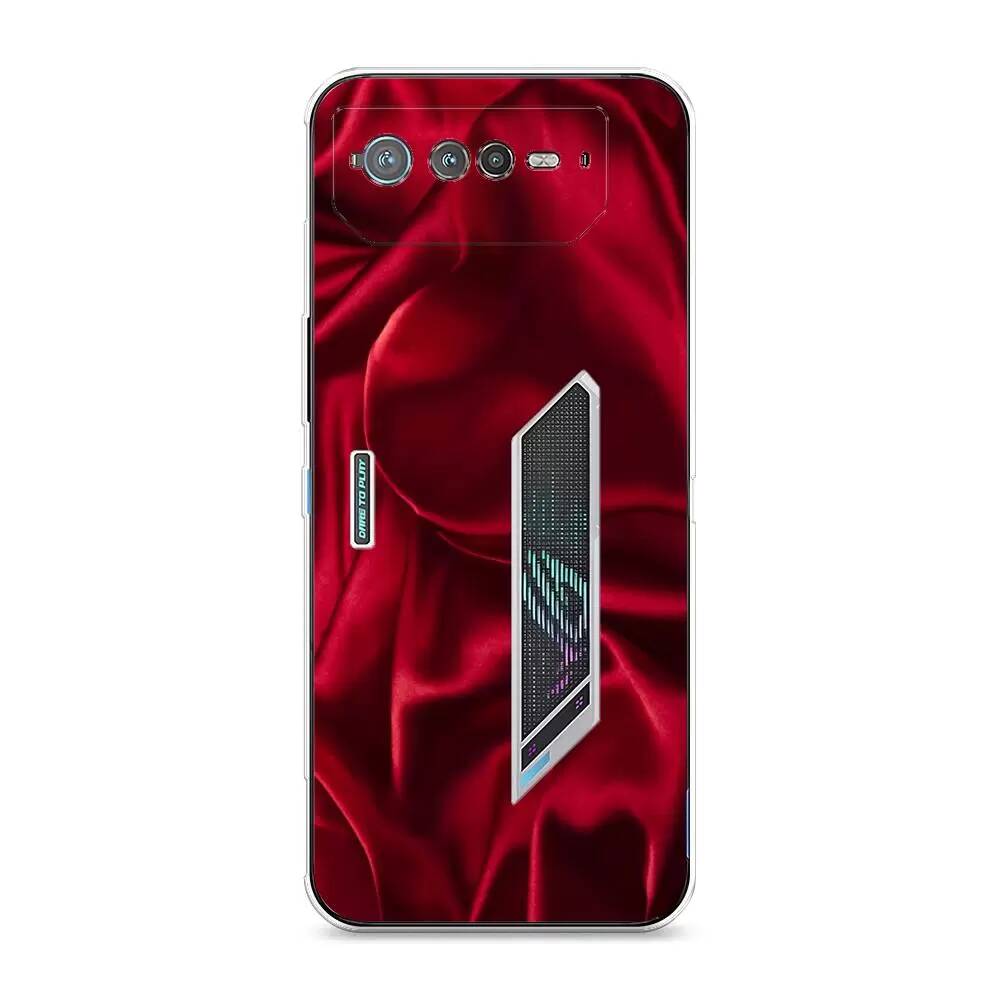 

Силиконовый чехол Awog "Текстура красный шелк" для Asus ROG Phone 6, Разноцветный;прозрачный, 44650-3