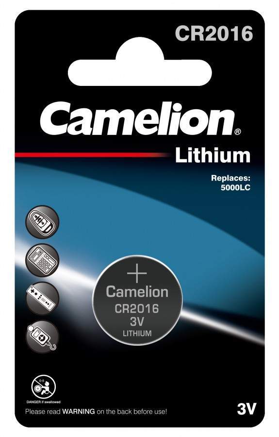 Элемент питания Camelion CR2016 BL1 (арт. 17893) батарейка литиевая camelion cr2016 bp1 1 шт